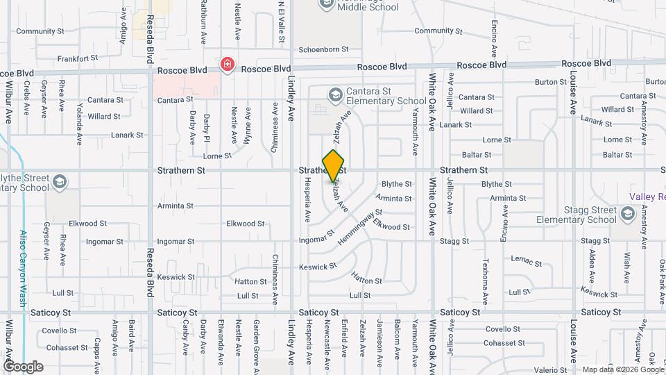 7933 Zelzah Ave Map and Location Details