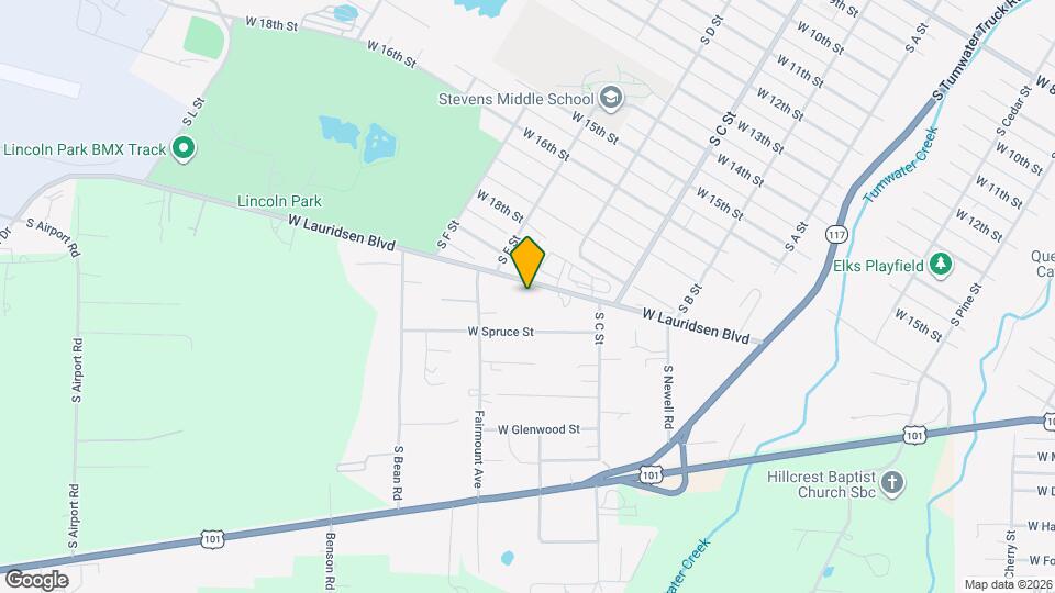 1106 W Lauridsen Blvd Map and Location Details