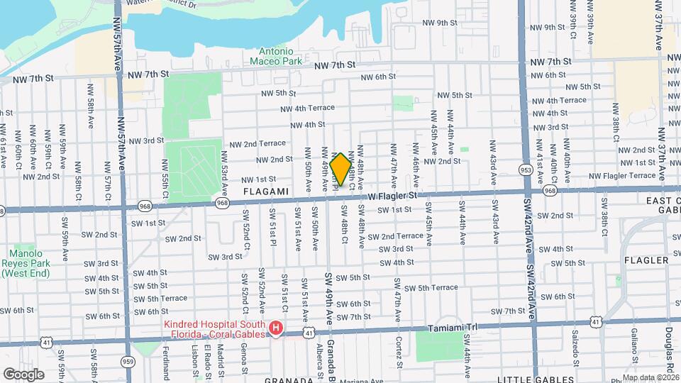 4871 W Flagler St Map and Location Details