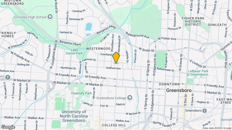 307 N Mendenhall St Mapa y Detalles de la Ubicación