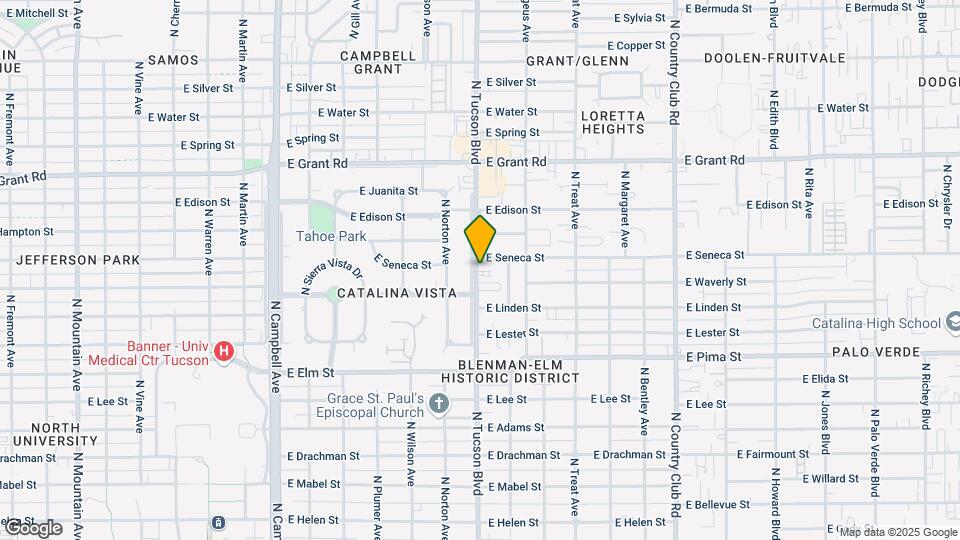 2012-2026 N Tucson Blvd Mapa y Detalles de la Ubicación
