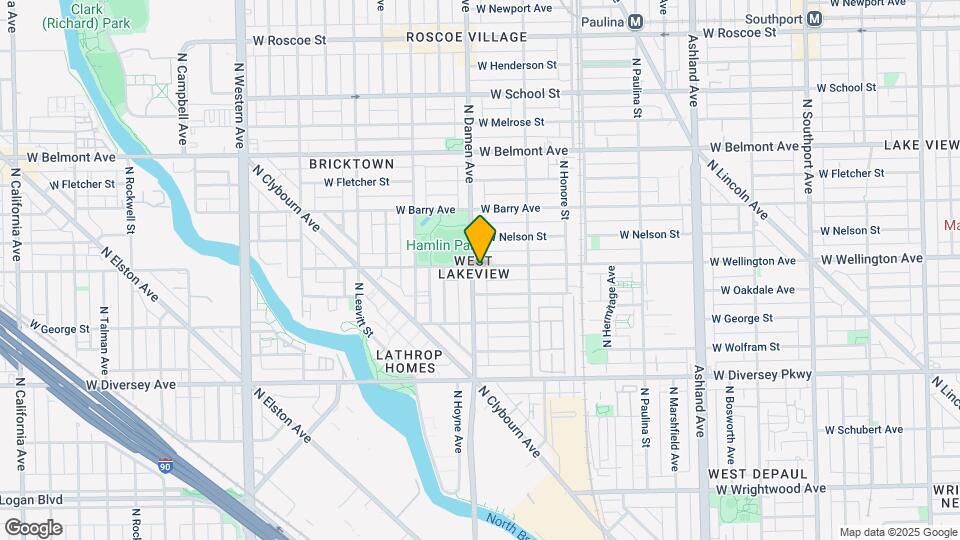 2959 N Damen Ave-Unit -2959-2D Map and Location Details