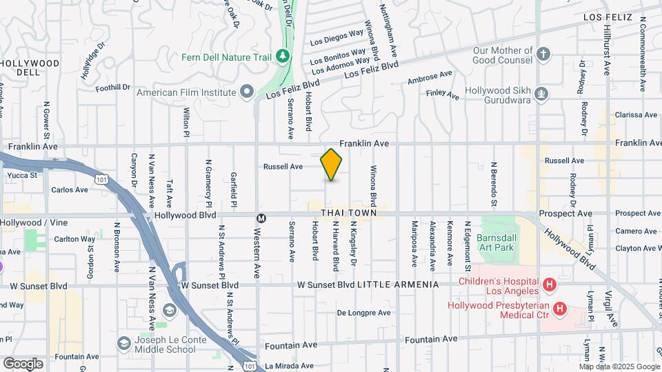 1750 N Harvard Blvd Mapa y Detalles de la Ubicación
