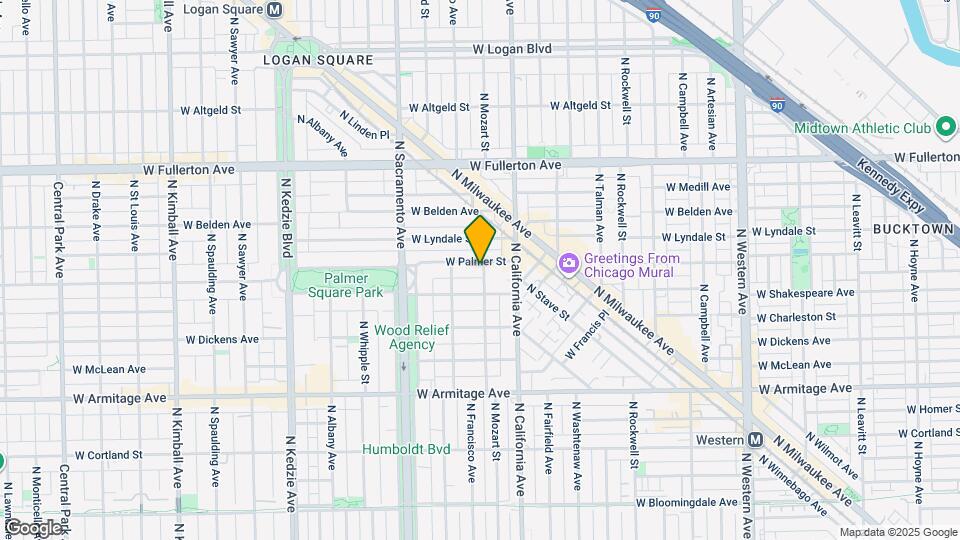 2839 W Palmer St Map and Location Details