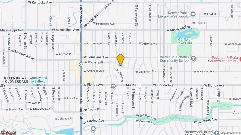 4590 W Wyoming Pl Map and Location Details