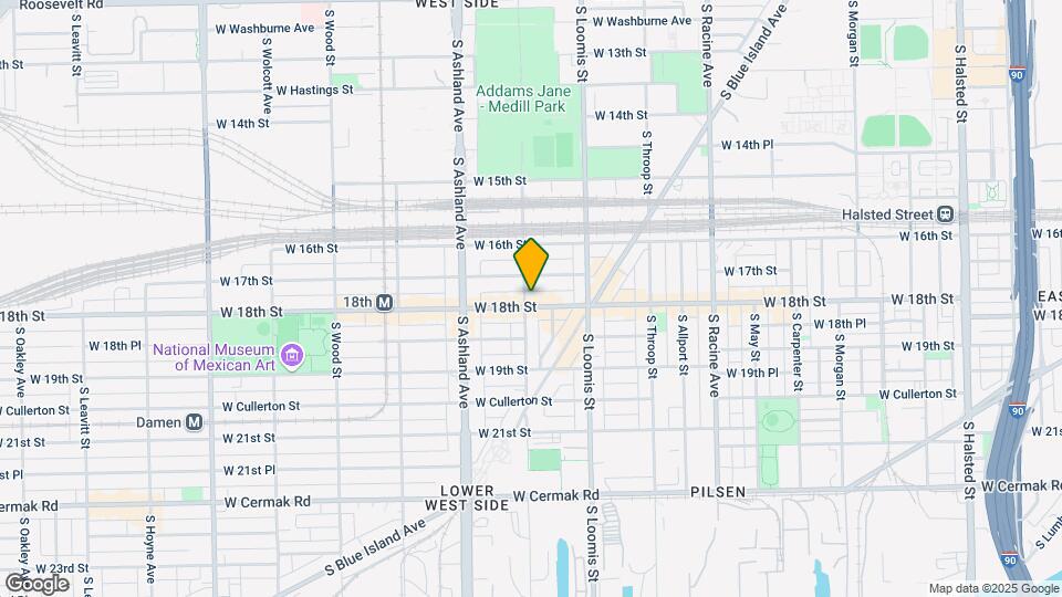 1456 W 18th St Map and Location Details