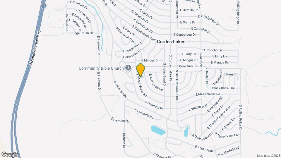 20140 E Mesa Verde Rd Map and Location Details