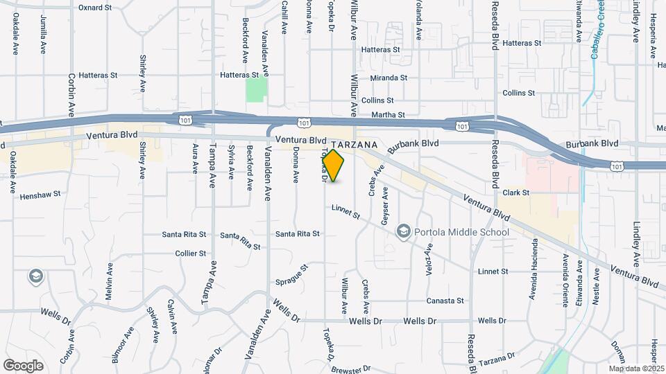 5440 Topeka Dr Map and Location Details