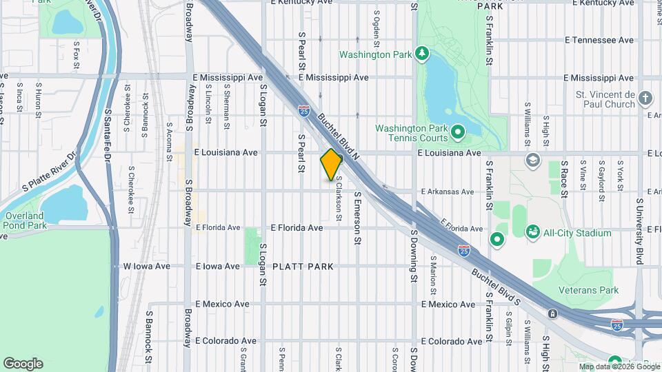 747 E Arkansas Ave Mapa y Detalles de la Ubicación