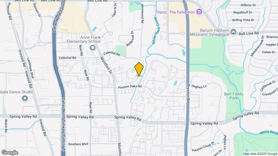 5565 Preston Oaks Rd Map and Location Details