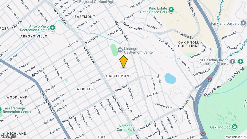 8737 Hillside St Map and Location Details