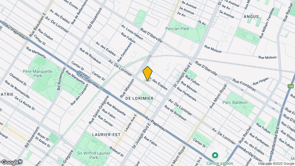 5253-5261 De Lorimier Av Map and Location Details