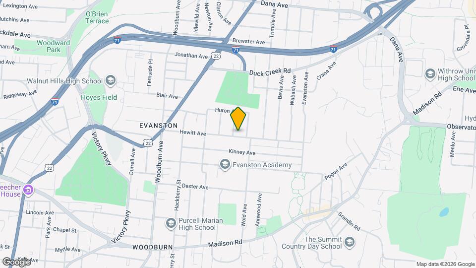 1854 Hewitt Ave Map and Location Details