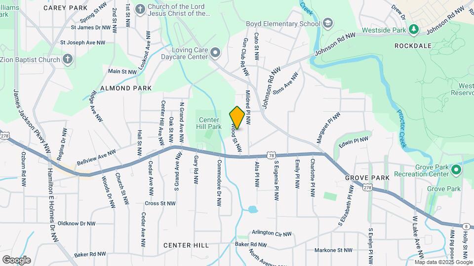 849 Wood St NW Map and Location Details