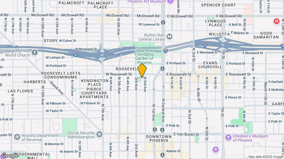 Thunderbird Apartments Mapa y Detalles de la Ubicación