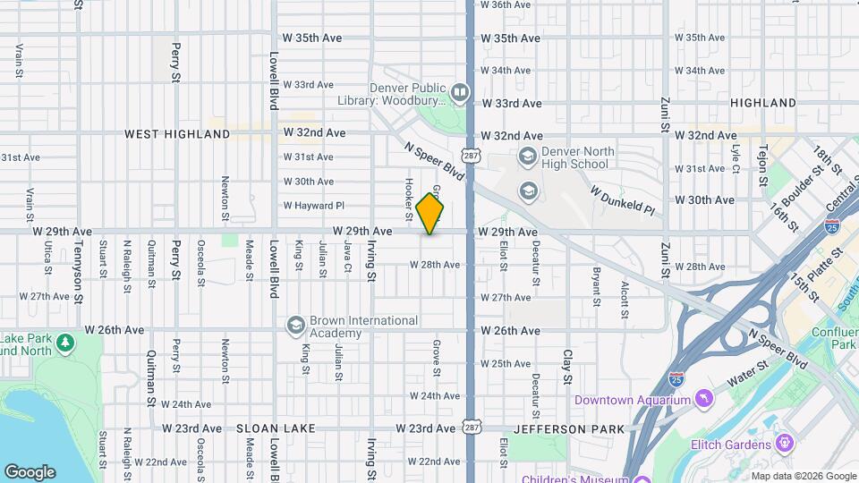 3120 W 29th Ave Map and Location Details