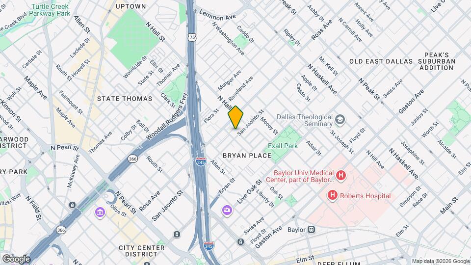 1020 Pavillion St Map and Location Details