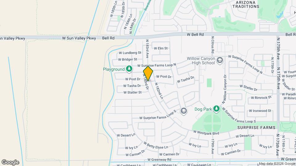 16367 N 183rd Dr Map and Location Details