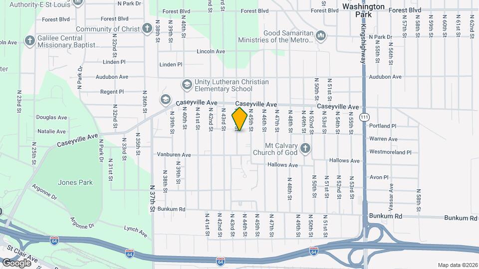 1438 N 44th St Map and Location Details