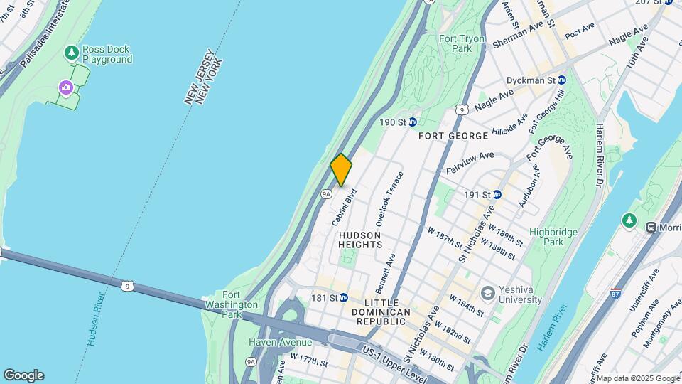 250 Cabrini Boulevard Mapa y Detalles de la Ubicación