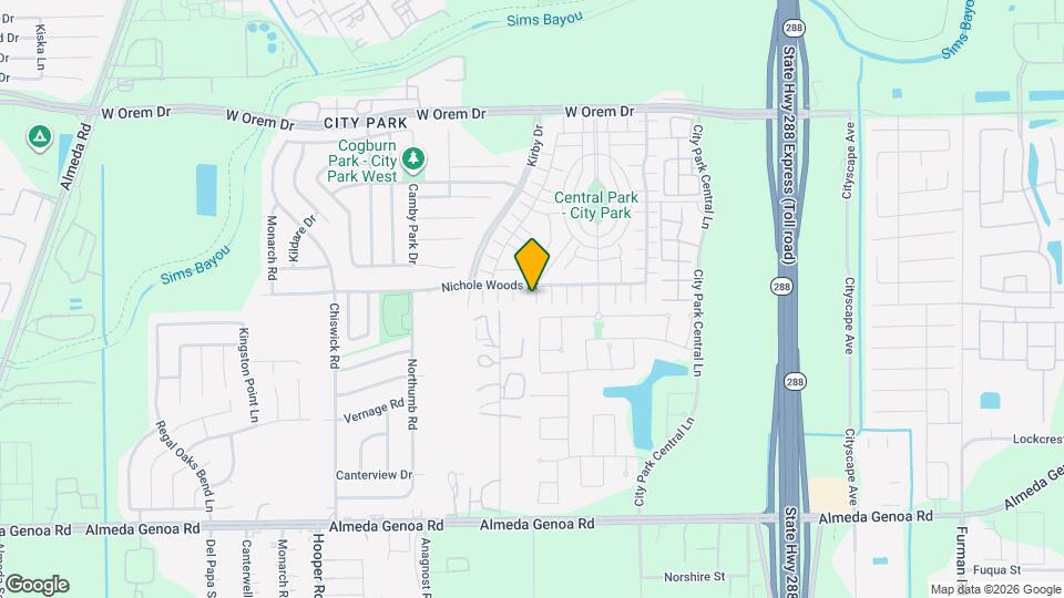 1707 Nichole Woods Dr Mapa y Detalles de la Ubicación