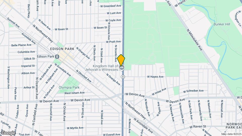 6606 N Harlem Ave Map and Location Details