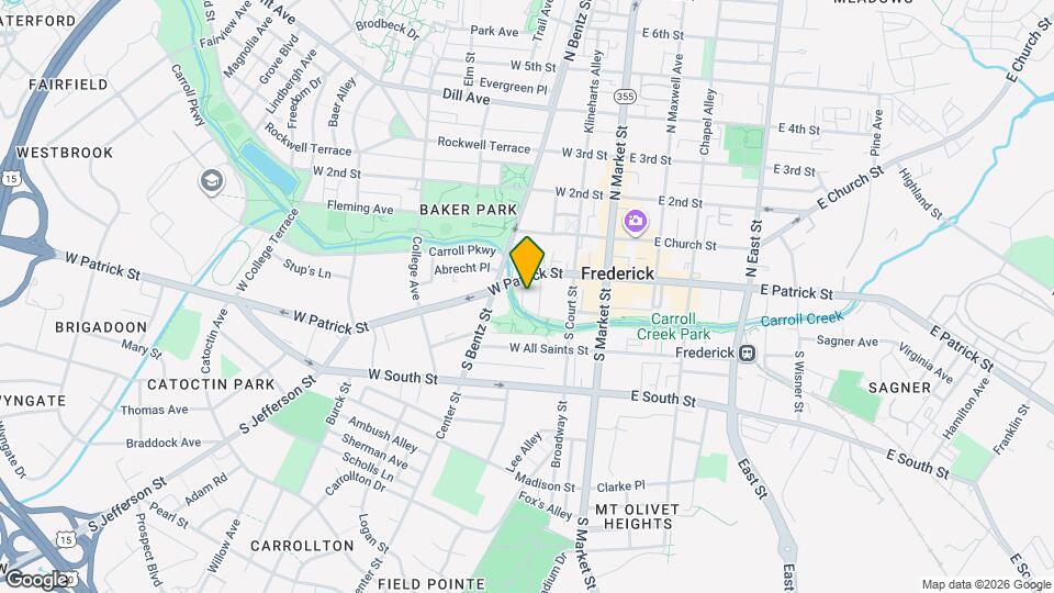 146 W Patrick St Map and Location Details