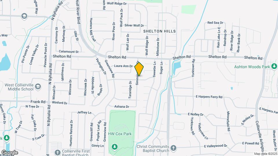 1170 Simmonsridge Dr Map and Location Details