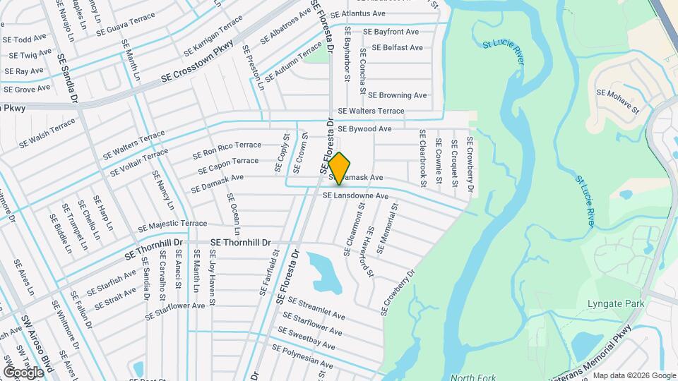 833 SE Lansdowne Ave Mapa y Detalles de la Ubicación