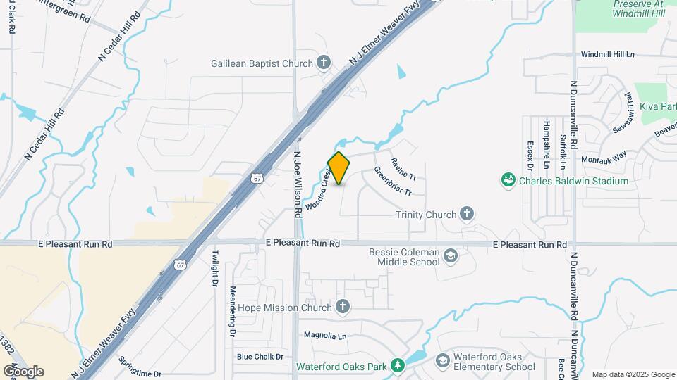 1027 Hollow Creek Dr Map and Location Details