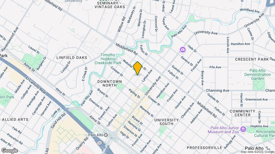 552 Everett Ave Map and Location Details
