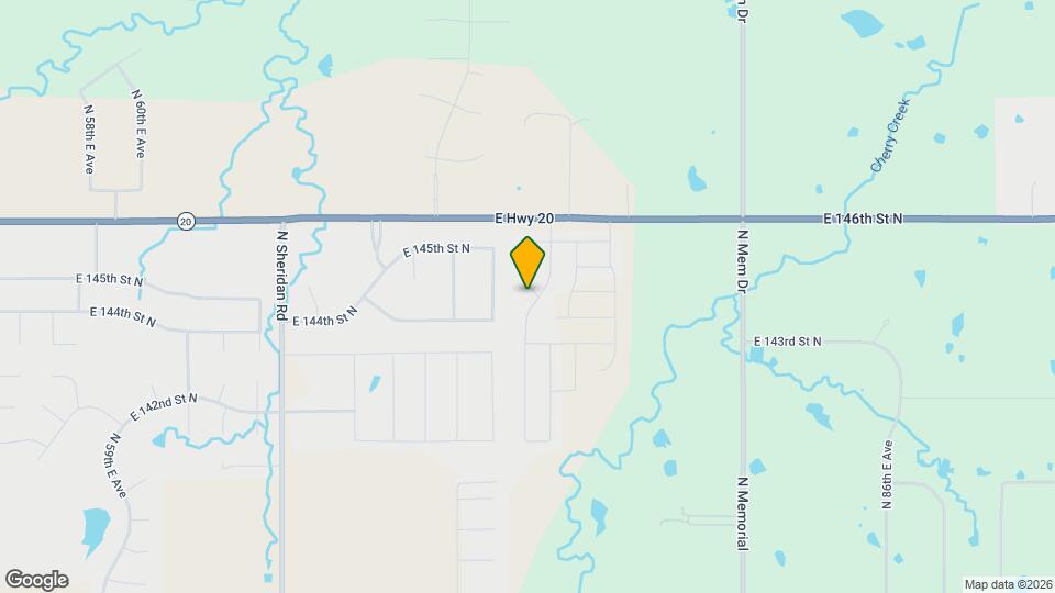 14232 N 73rd E Ave Map and Location Details