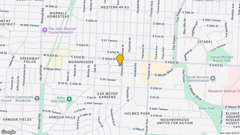 6314 Holmes Rd Mapa y Detalles de la Ubicación