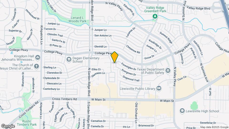 512 Pine Bluff Dr Map and Location Details