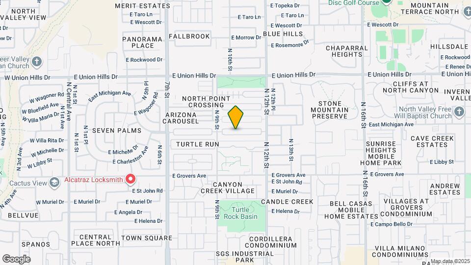 1002 E Michelle Dr Map and Location Details