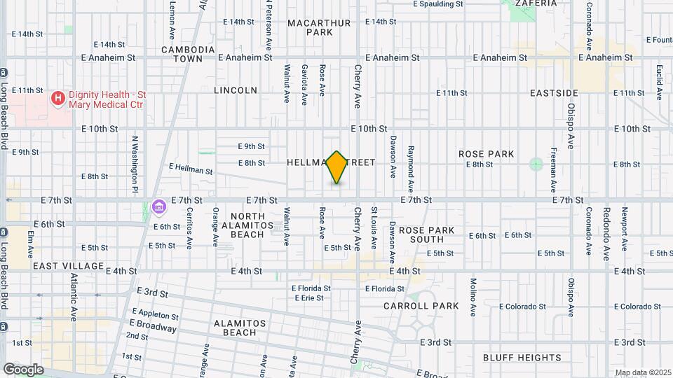 727 Gardenia Ave Map and Location Details
