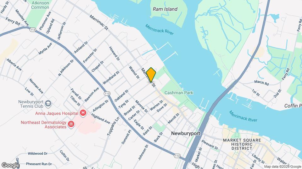 1 Tyng St Map and Location Details