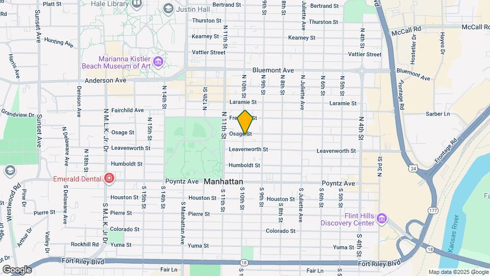 931 Osage St Map and Location Details