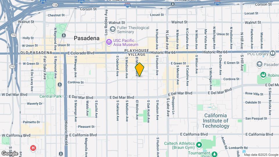 174-S El Molino Ave Map and Location Details