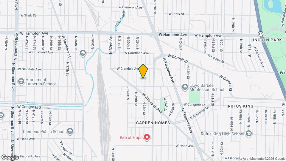 4525 N 28th St, Unit upper Map and Location Details