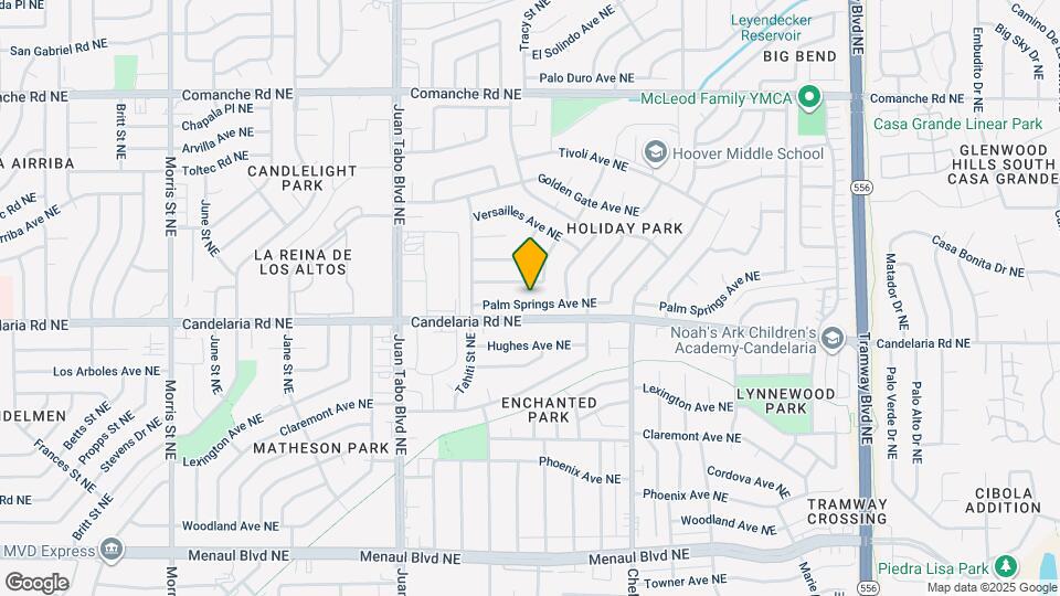 11613 Palm Springs Ave NE Map and Location Details