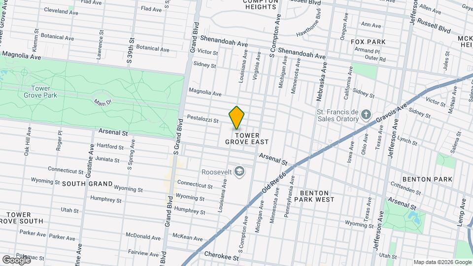 2920 Louisiana Ave Map and Location Details