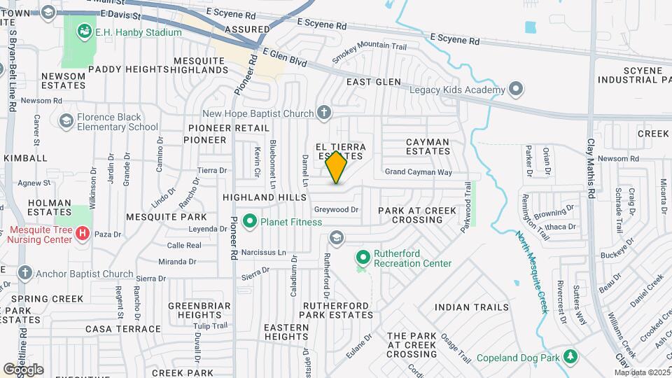 1601 Chapman Dr Mapa y Detalles de la Ubicación