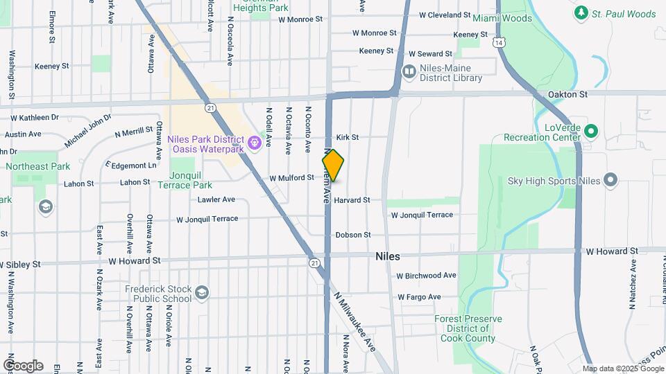 7745 N Harlem Ave Map and Location Details