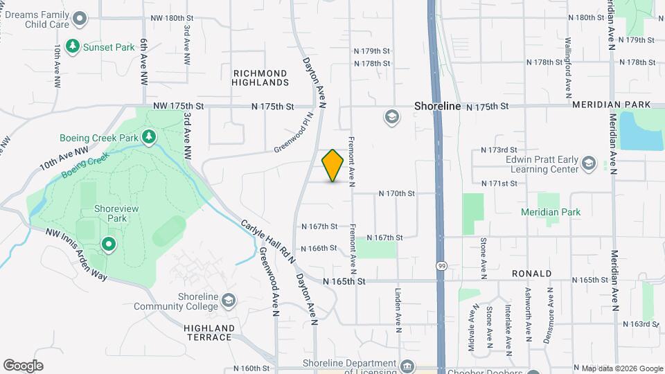 539 N 170th Pl Map and Location Details