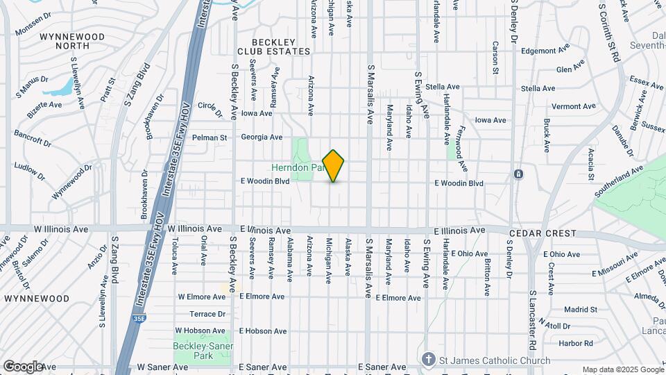 502 E Woodin Blvd Map and Location Details