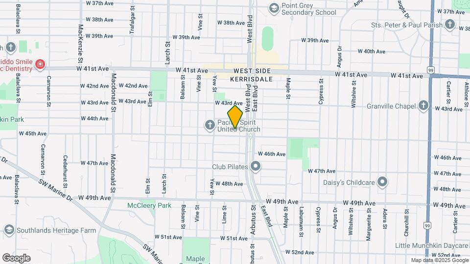 2125 W 45th Ave Map and Location Details