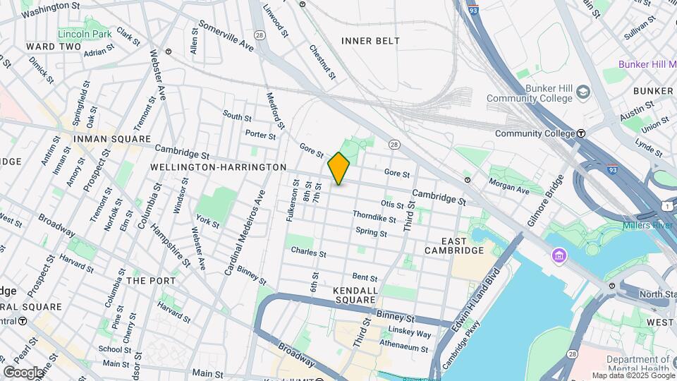135 Otis St, Unit 1 Mapa y Detalles de la Ubicación