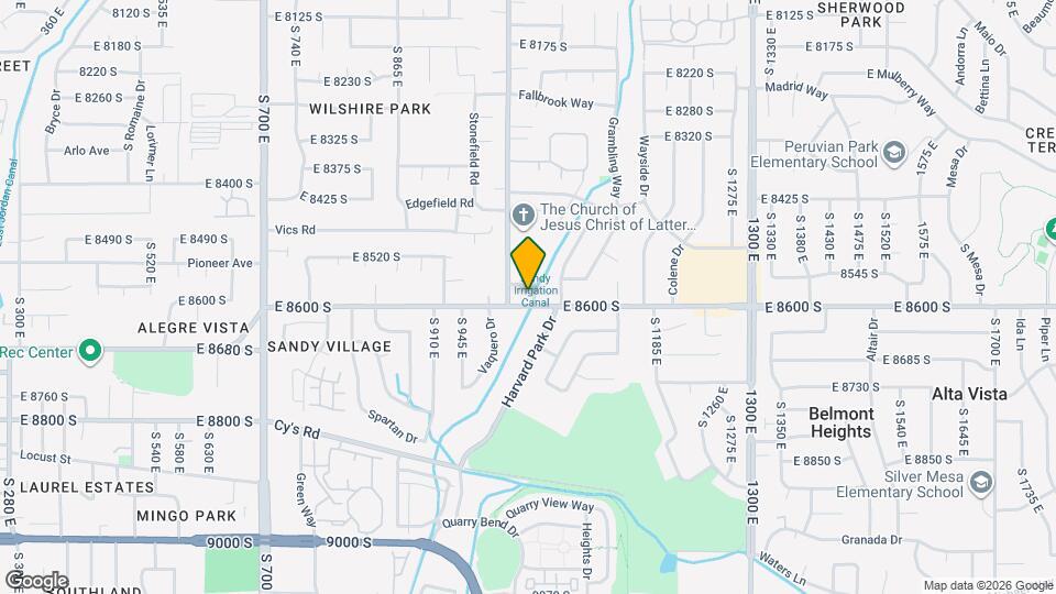 1039 E 8600 S, Unit 1039 Mapa y Detalles de la Ubicación