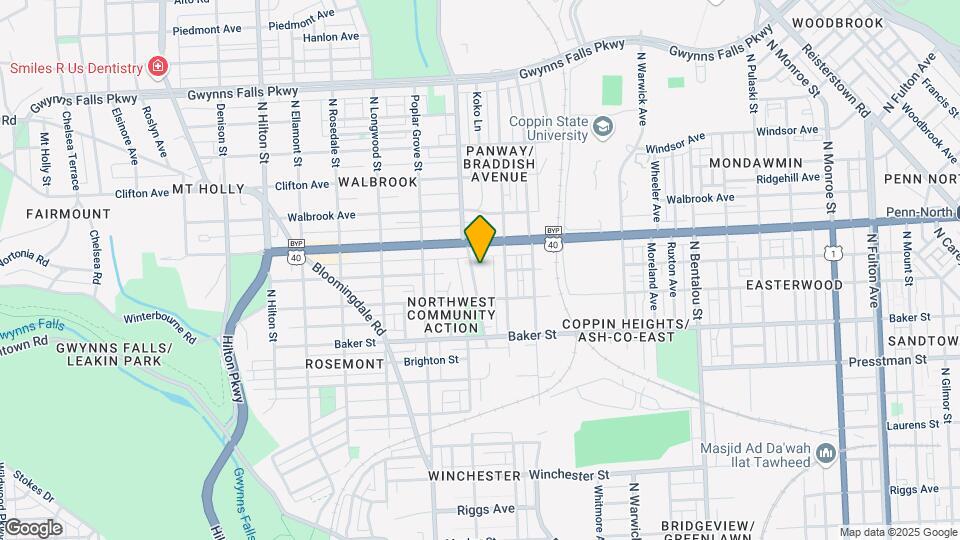 1801 N Dukeland St Map and Location Details